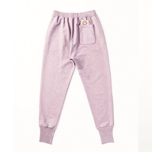 【Perfect ribs×A LOVE MOVEMENT】"HAPPY EXPLORE" Basic Sweat Pants / Light Pink×Wine