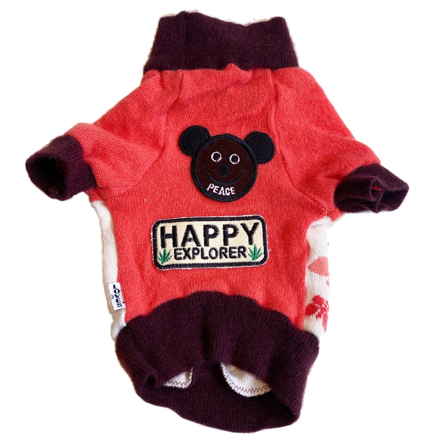 PET WEAR "DOG LOVES YOU" Cashmere Dog Sweater