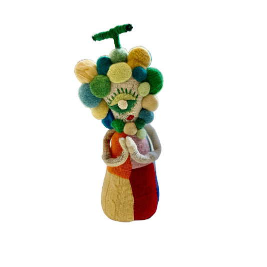 MOMO Original Recycled Cashmere 100% Mottainai Obake Doll #12 By Yoshi