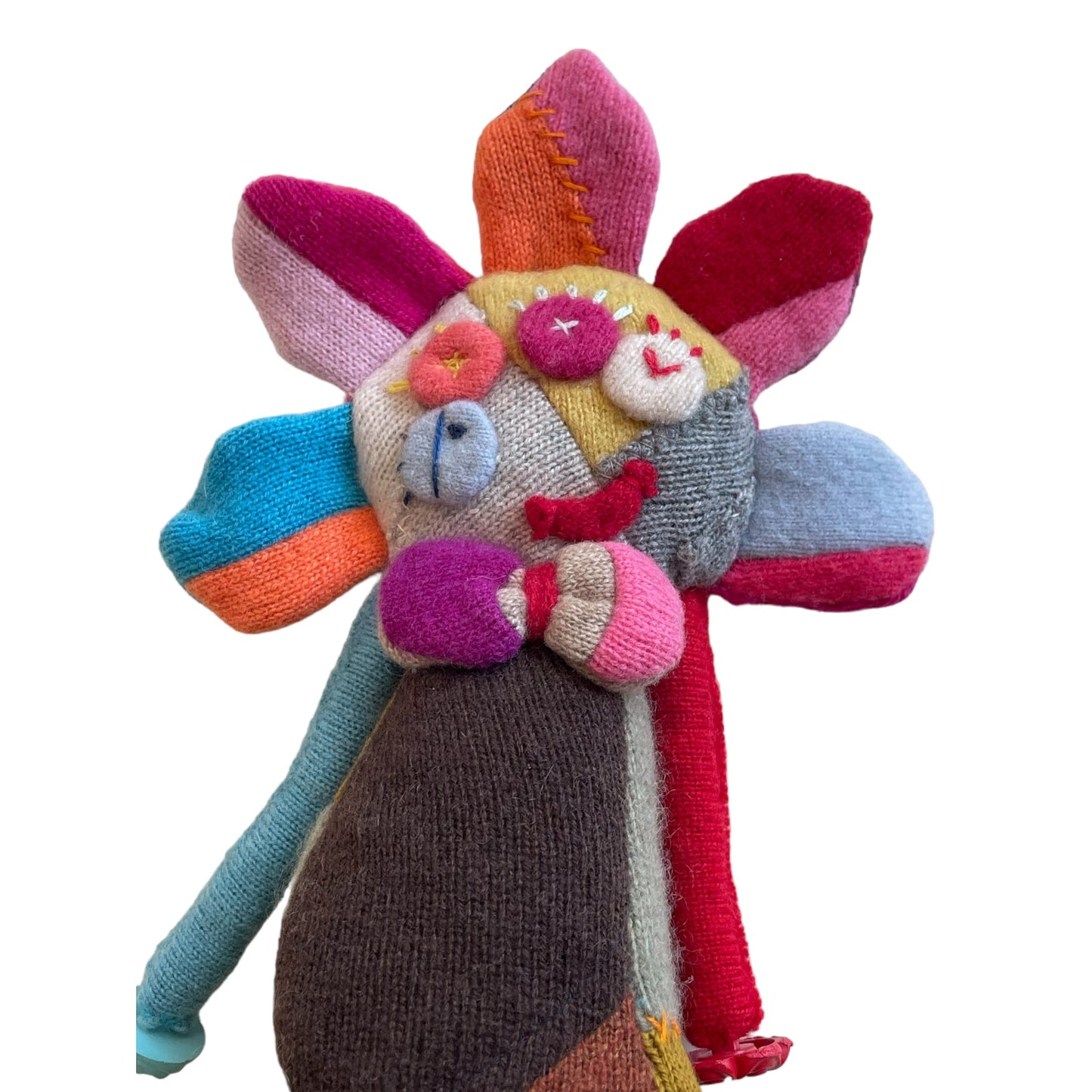 MOMO Original Recycled Cashmere 100% Mottainai Obake Doll #11 By Yoshi