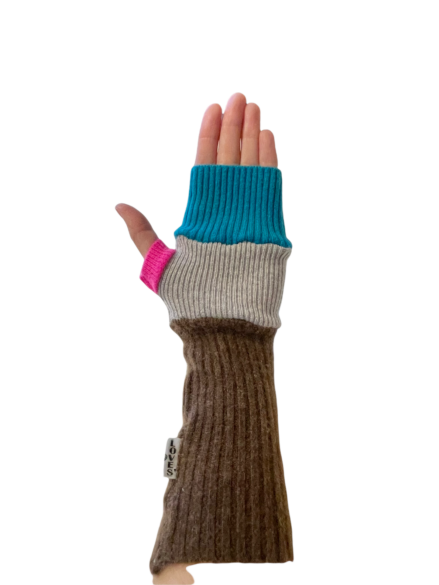 Recycled Cashmere Women's gloves w/patch #27