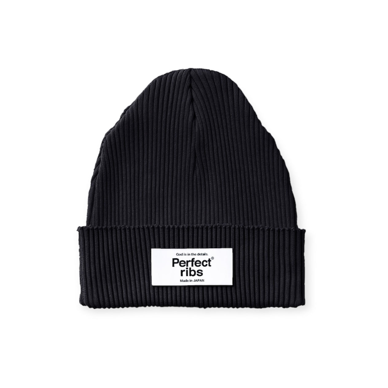 Rib Beanie Cap / Black