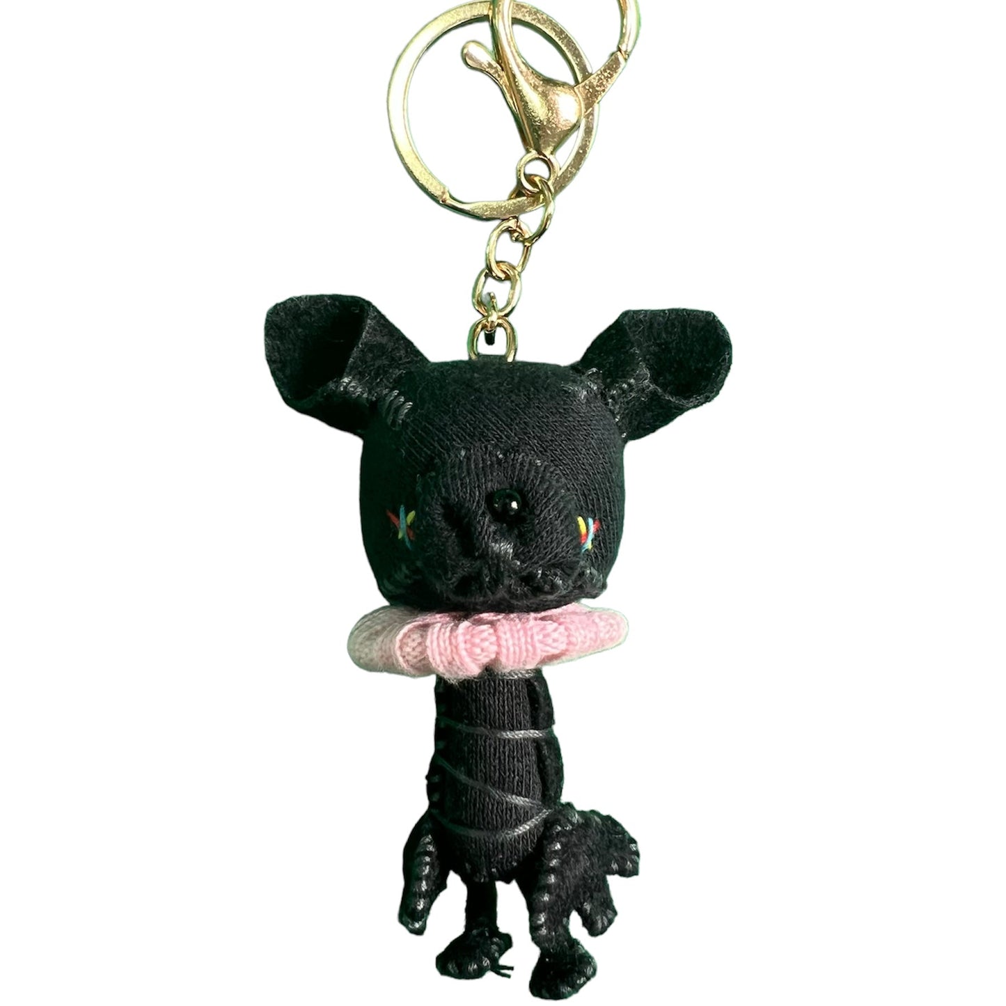 【Perfect ribs×togawadoll】Cat Key Holder/BLACK